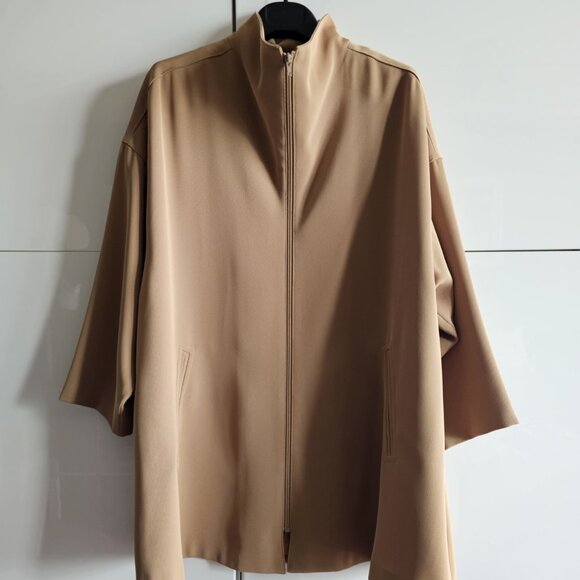 Vintage Hilary Radley Oversized Camel Beige Minimalist Japanese Jacket - Picture 2 of 12